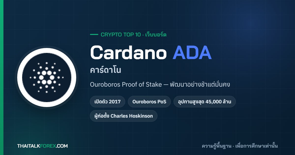 Cardano (ADA) คืออะไร