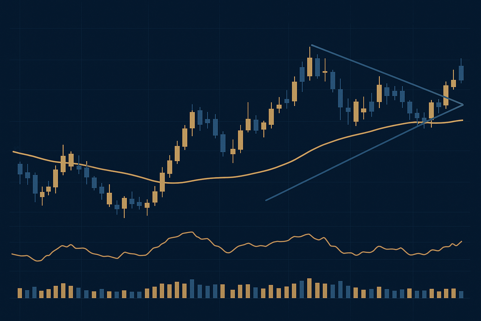 กราฟแสดงค่าเงินบาทแนวโน้ม USD/THB พร้อมเส้นแนวรับแนวต้านทางเทคนิค