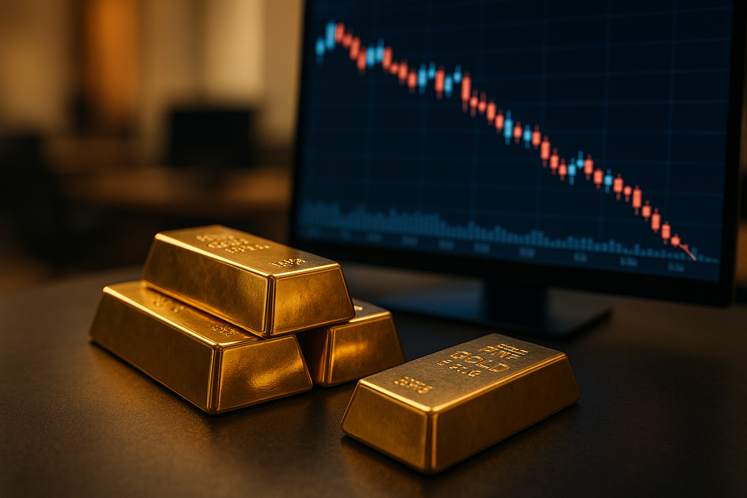 กราฟราคาทองคำวันนี้ XAU/USD หลุด 4300 ดอลลาร์ รับสัญญาณเฟด Hawkish